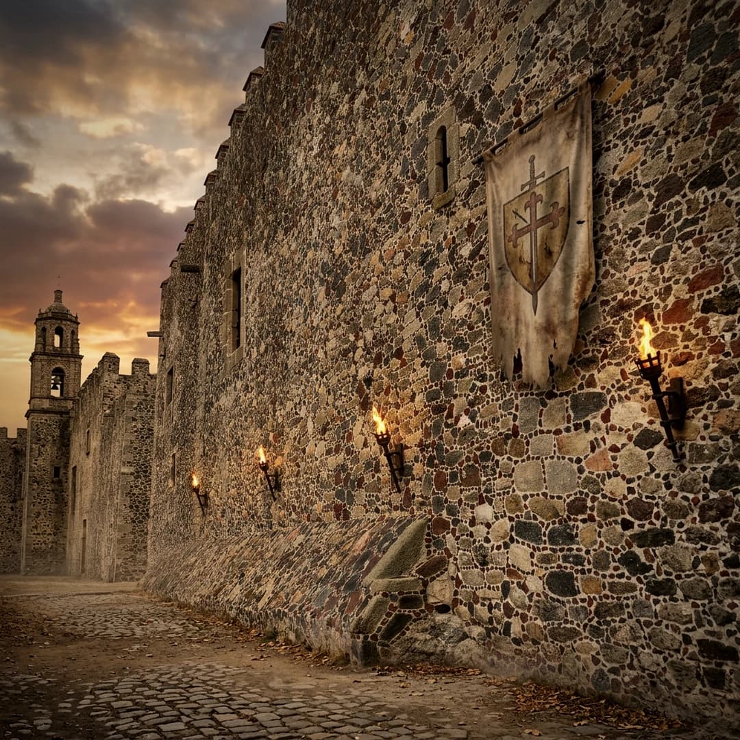 Muro medieval de piedra