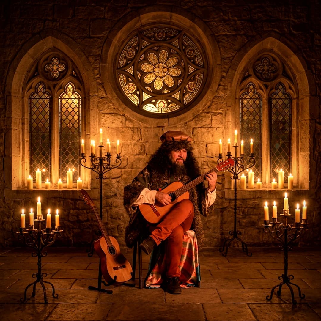 Ray Cadó en escenario gótico